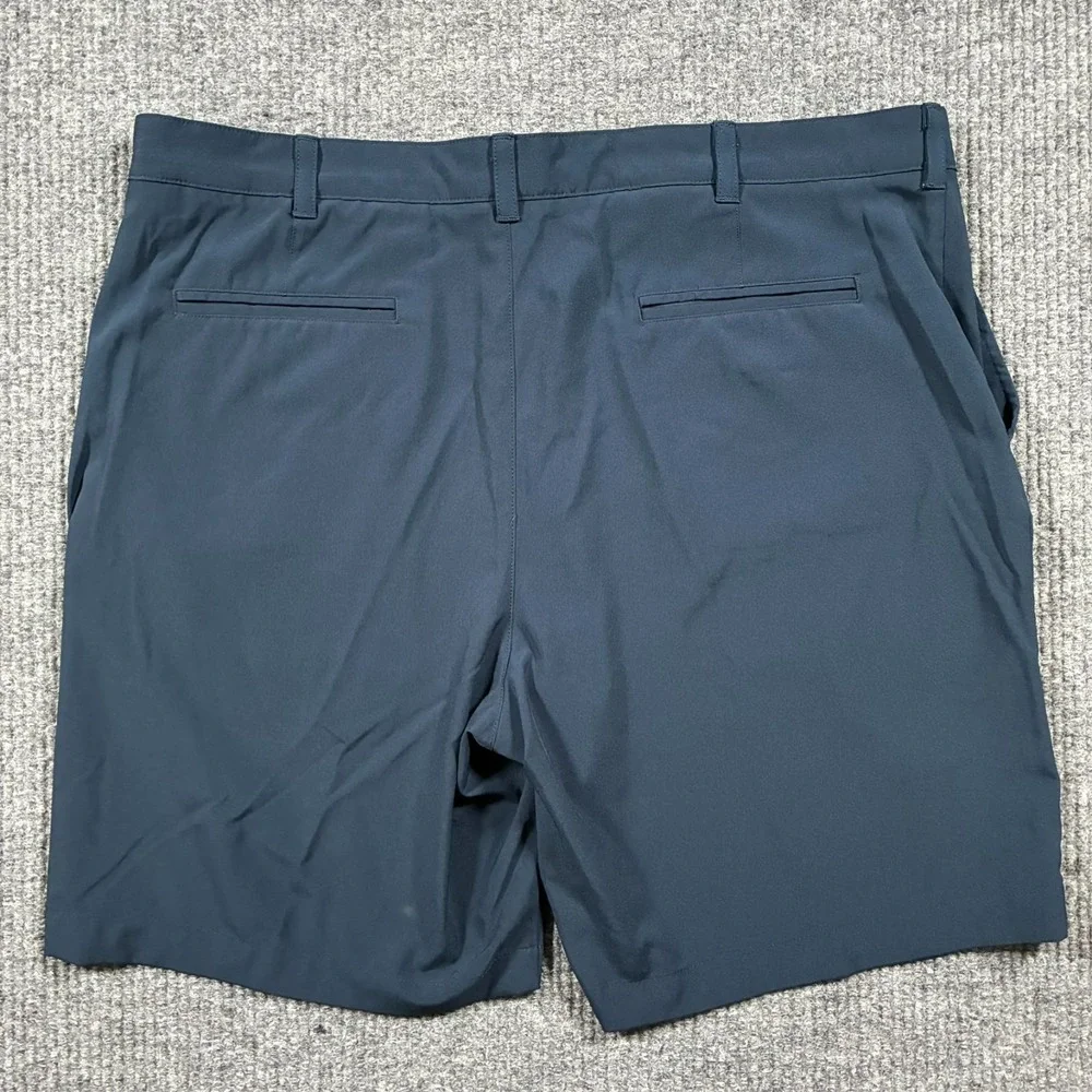 Ben Hogan Performance Mens Golf Shorts Size 40 Blue Stretch Flat Front High Rise